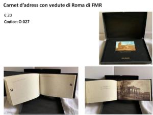 Carnet d’adress con vedute di Roma di FMR