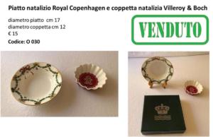 Piatto Royal Copenhagen e coppetta Villeroy & Boch